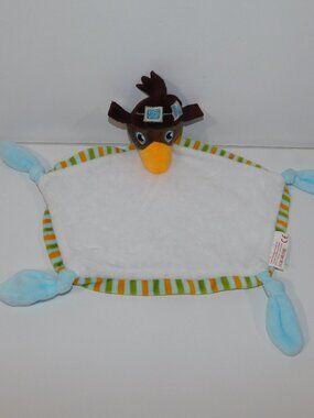 Swiss Air Airlines Brown Bird Security blanket Baby Lovey Nunu Soother Comforter
